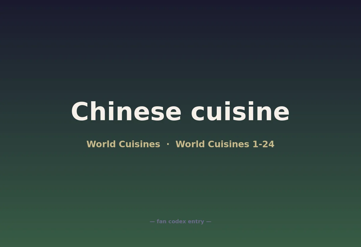 Chinese cuisine
