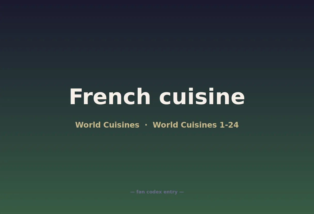 French cuisine