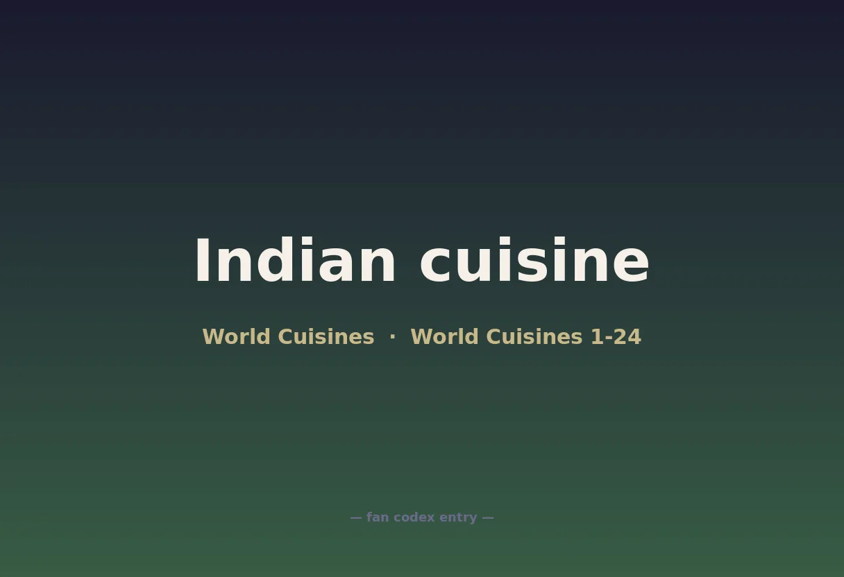 Indian cuisine