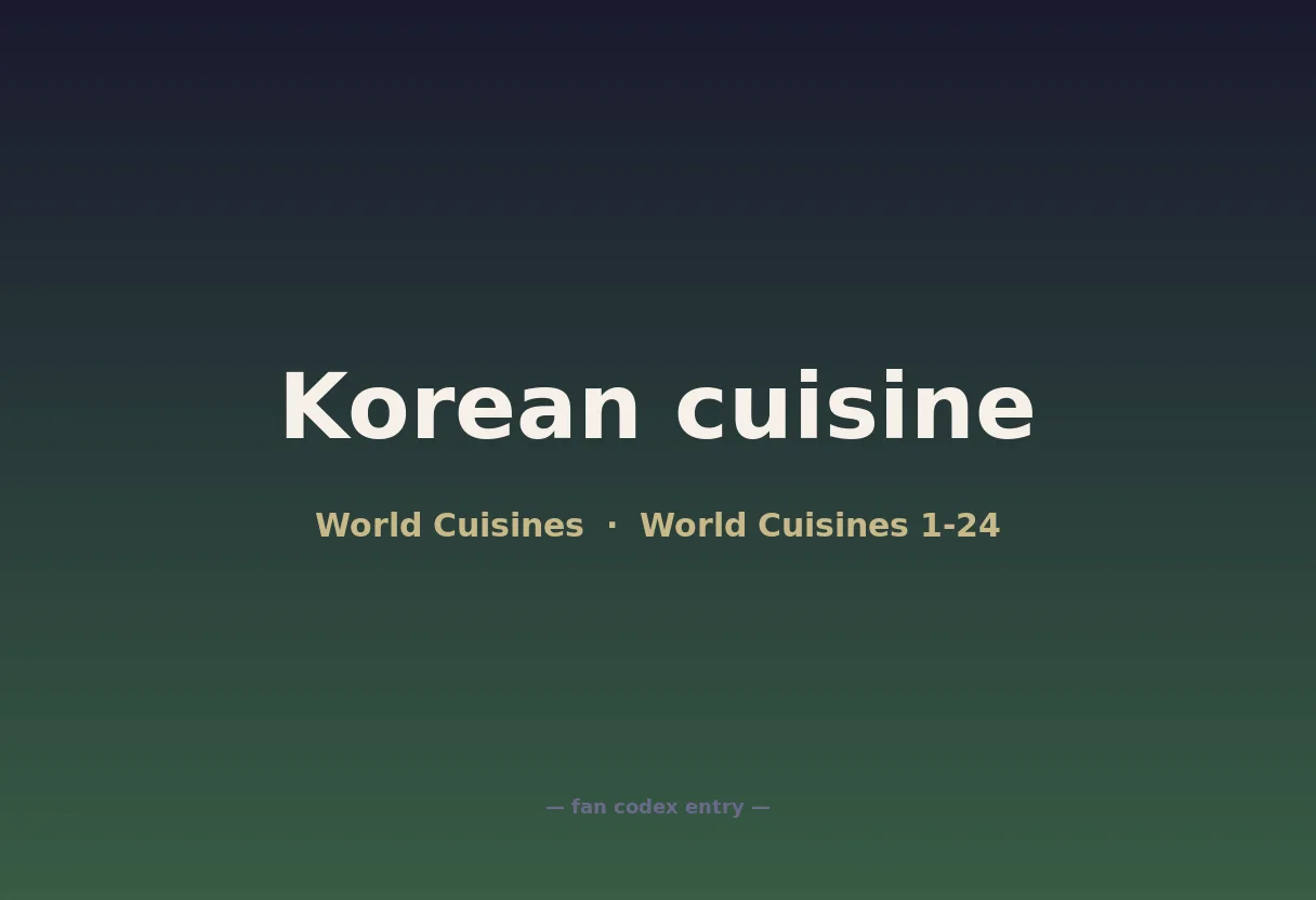 Korean cuisine