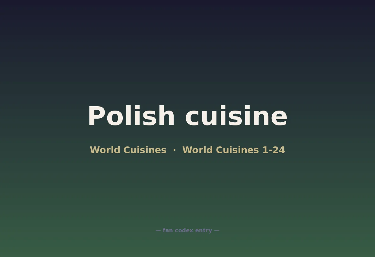 Polish cuisine
