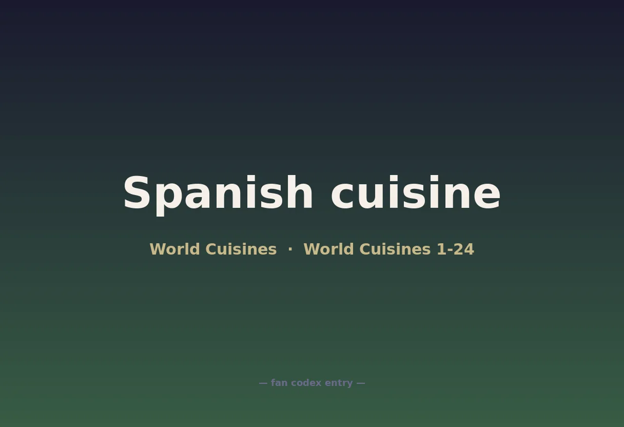 Spanish cuisine