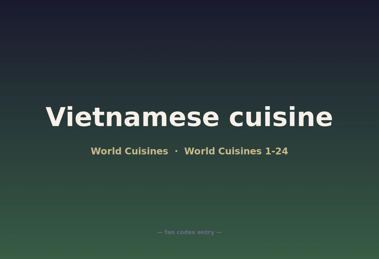 Vietnamese cuisine